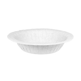 Prato Fundo de Cartão Anti-Gordura Branco Ø19cm 250g/m² (50 Uds)