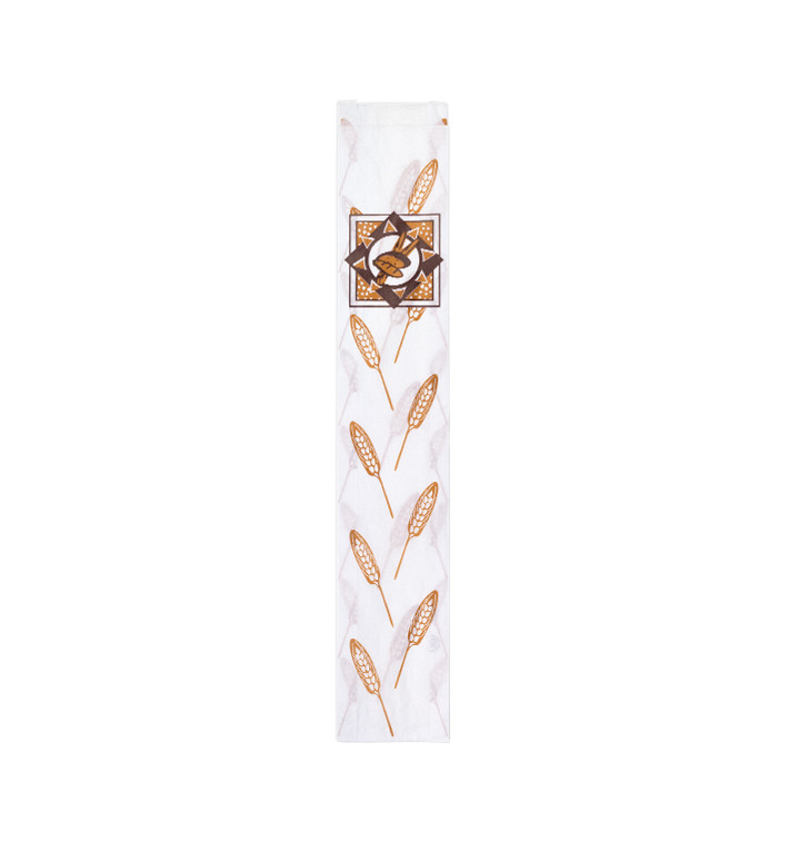 Saco de Papel Branco "Espigas" 9+3x51cm (125 Uds) Saco de Papel Branco "Espigas" 9+3x51cm (125 Uds)