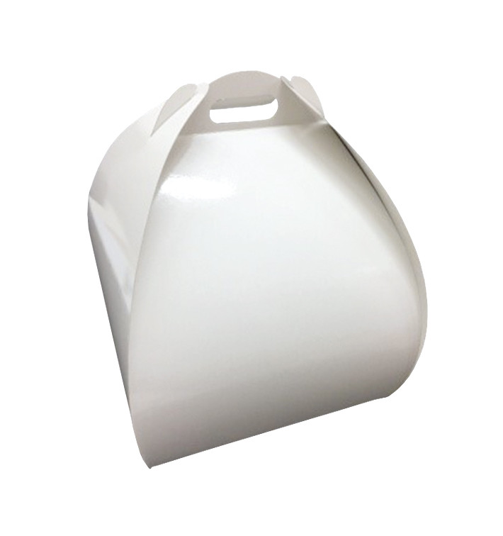 Caixa Borboleta de Bolos Altos Branco 25x25x32cm (100 Uds)