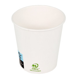 Copo de Cartão 4 Oz/120 ml Branco Ø6,2cm (80 Uds)