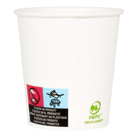 Copo de Cartão 4 Oz/120 ml Branco Ø6,2cm (80 Uds)
