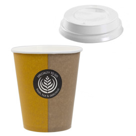 Copos de Cartão "Specialty" 6 Oz/180 ml + Tampa Ø7,0cm (1.000 Uds)