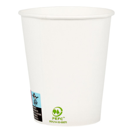 Copo de Cartão Branco 9Oz/280ml Ø8,0cm (50 Uds)