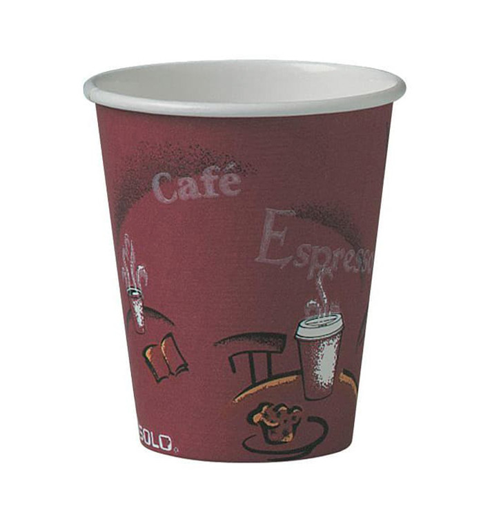 Copo de Cartão 8 Oz/240 ml "Bistro" Ø8,0cm (1000 Uds) Copo de Cartão 8 Oz/240 ml "Bistro" Ø8,0cm (1000 Uds)