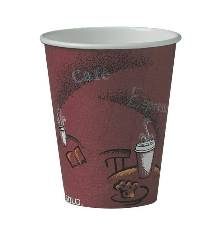Copo de Cartão 10Oz/300 ml "Bistro" Ø8,4cm (50 Uds) Copo de Cartão 10Oz/300 ml "Bistro" Ø8,4cm (50 Uds)