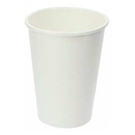 Copo de Cartão 12 Oz/385 ml Branco Ø9,0cm (50 Uds)