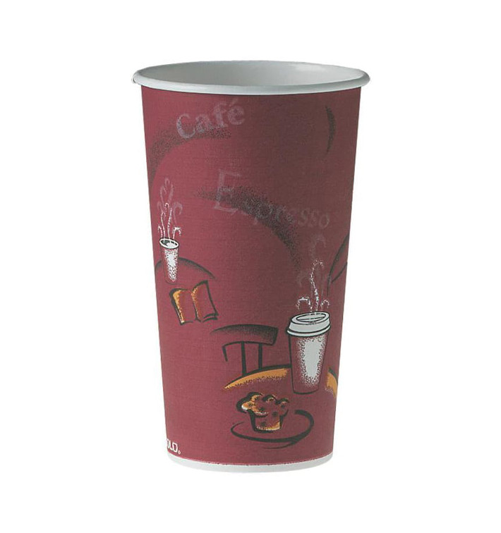 Copo de Cartão 20Oz/600 ml "Bistro" Ø8,9cm (40 Uds) Copo de Cartão 20Oz/600 ml "Bistro" Ø8,9cm (40 Uds)