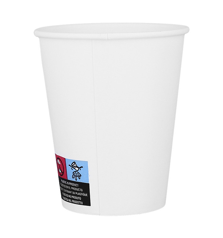 Copo de Cartão ECO 8 Oz/240ml Branco Ø8cm (50 Uds) Copo de Cartão ECO 8 Oz/240ml Branco Ø8cm (50 Uds)