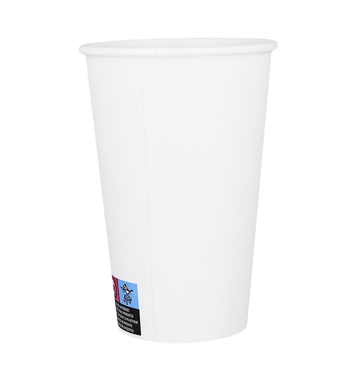 Copo de Cartão ECO 16 Oz/480ml Branco Ø9cm (1.000 Uds) Copo de Cartão ECO 16 Oz/480ml Branco Ø9cm (1.000 Uds)