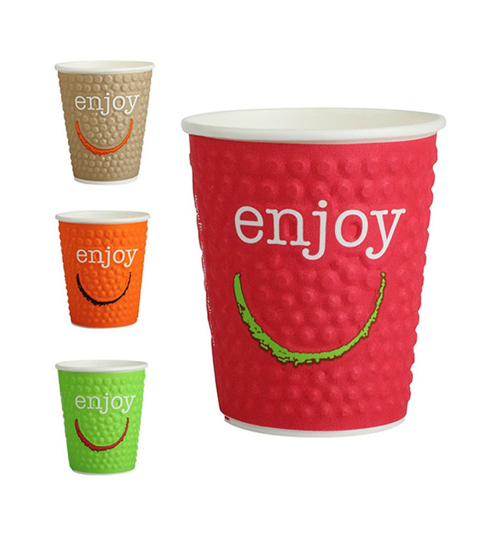 Copo de Cartão Enjoy 9Oz/270ml Ø8,0cm (30 Uds) Copo de Cartão Enjoy 9Oz/270ml Ø8,0cm (30 Uds)