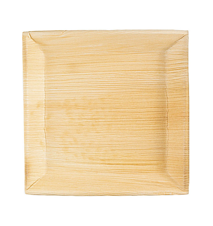 Prato quadrado de folha de palmeira 27x27cm (6 Unidades) Prato quadrado de folha de palmeira 27x27cm (6 Unidades)
