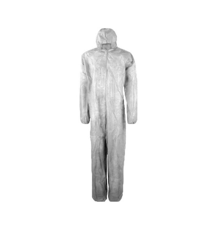 Fato de Proteção TST PP Capuz e Fecho Zíper 35g Tamanho XXL (1 Ud) Fato de Proteção TST PP Capuz e Fecho Zíper 35g Tamanho XXL (1 Ud)