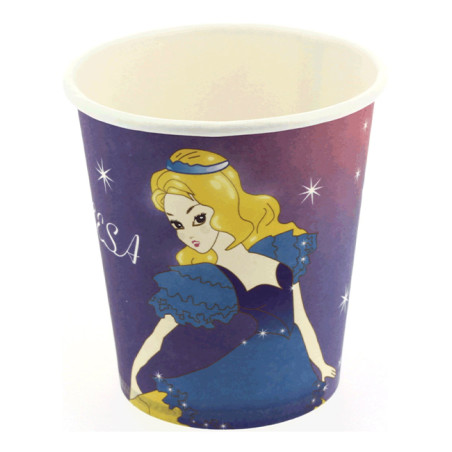 Copo Cartão Desenho Princesa 200 ml (500 Unidades)