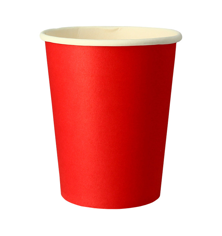 Copos de Cartão 9Oz/240 ml Vermelho "Party" (300 Uds) Copos de Cartão 9Oz/240 ml Vermelho "Party" (300 Uds)