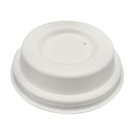 Tampa de Fibra Moldada Branco Ø6,2cm (50 Uds)