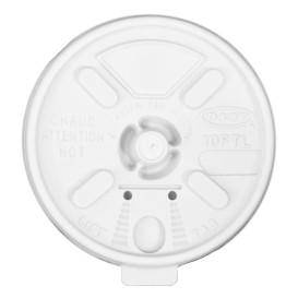 Tampa "Lift n' Lock" PS Branco Ø8,6cm (100 Uds)
