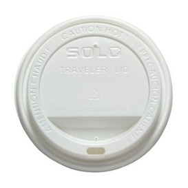 Tampa Perfurada Copo Branco 6 e 8Oz Ø8,0cm (100 Uds)