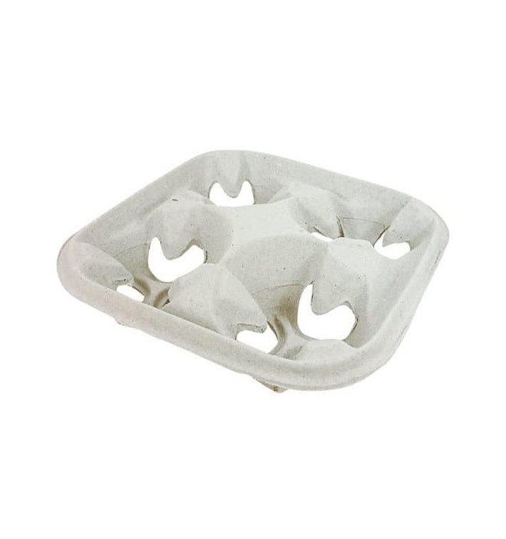 Bandeja 4 Porta Copos Take Away Cartão (20 Uds) Bandeja 4 Porta Copos Take Away Cartão (20 Uds)