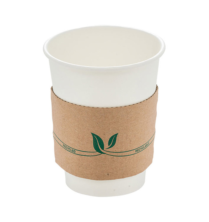 Manga Protetora Copos de Cartão 12 e 20 Oz (100 Uds) Manga Protetora Copos de Cartão 12 e 20 Oz (100 Uds)