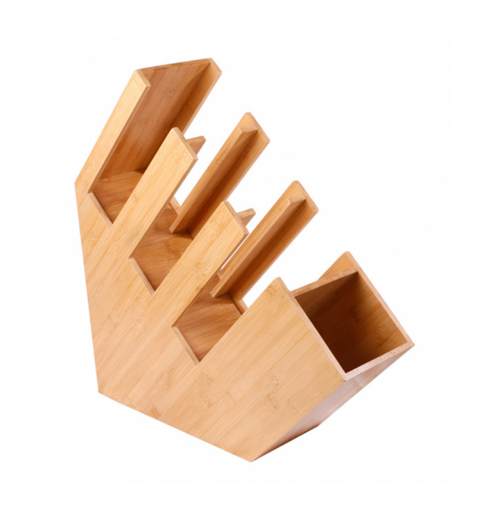 Organizador de Copo, Tampa e Palhinha de Bambu 14x50x50cm (2 Uds) Organizador de Copo, Tampa e Palhinha de Bambu 14x50x50cm (2 Uds)