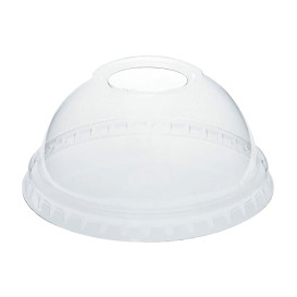 Tampa Cupula Perfurada PET Copo Transp. Ø7,8cm (1250 Uds)