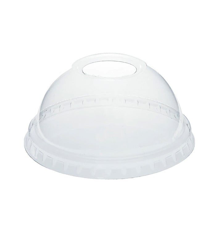 Tampa Cúpula Perfurada PLA Transp. Ø9,5cm (100 Uds) Tampa Cúpula Perfurada PLA Transp. Ø9,5cm (100 Uds)