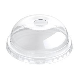 Tampa Cupula Perfurada PET Transparent Ø9,4cm (100 Uds)