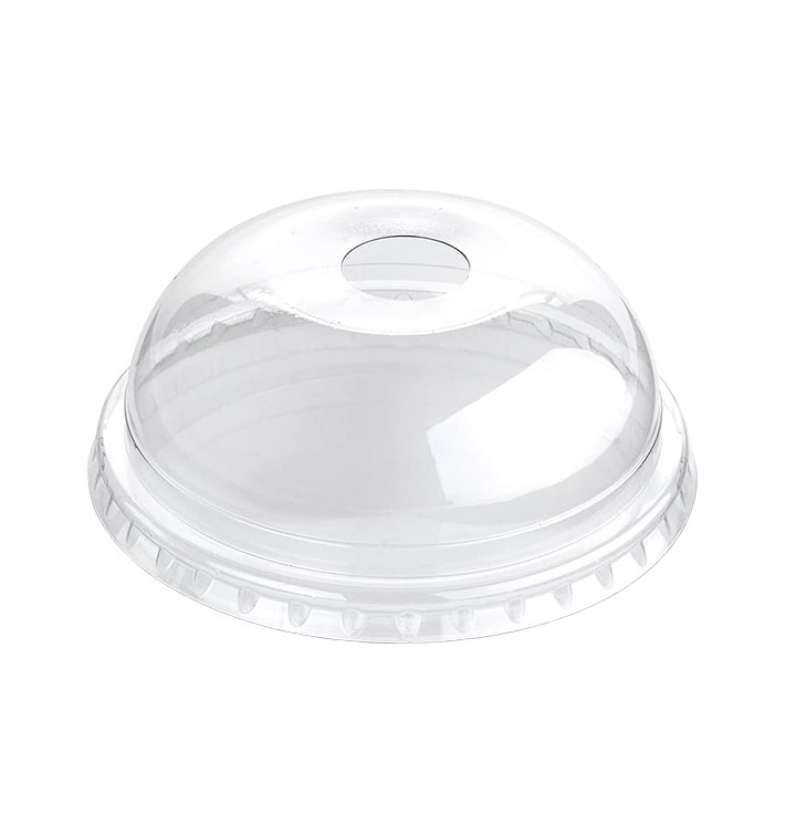 Tampa Cupula Perfurada PET Transparent Ø9,4cm (100 Uds) Tampa Cupula Perfurada PET Transparent Ø9,4cm (100 Uds)