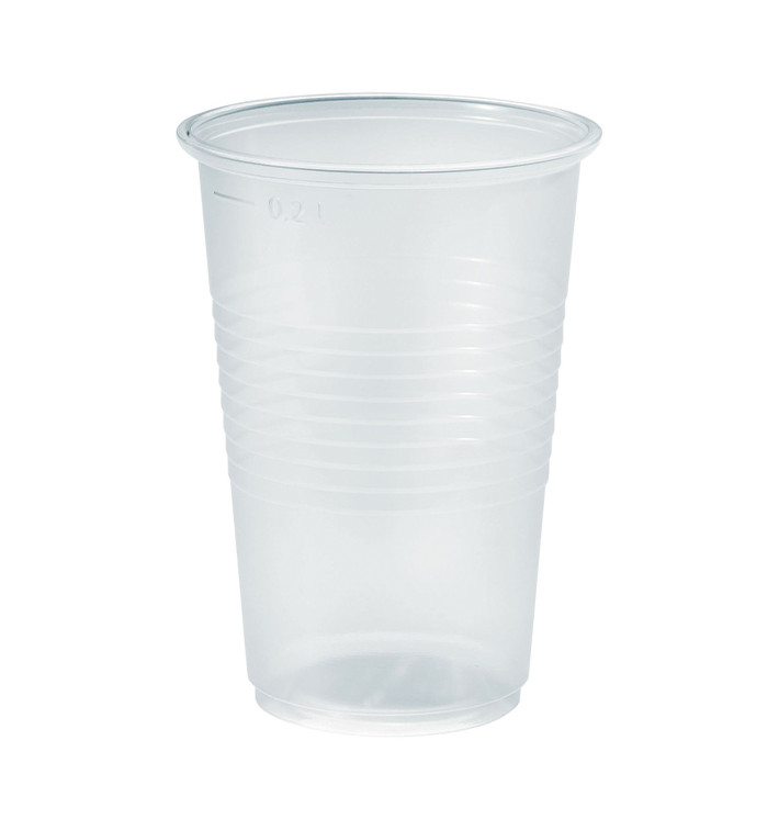 Copo de Plastico PP Transparente 230ml Ø7,0cm (100 Unidades)