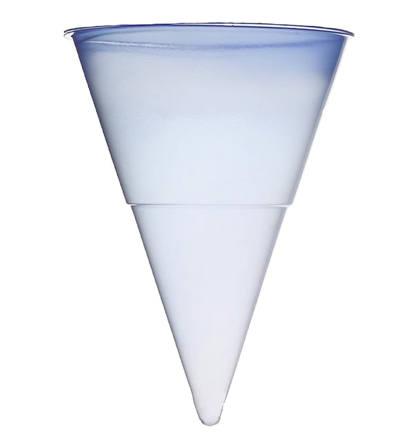 Cone de Plástico PP Azul 115 ml (200 Unidades)