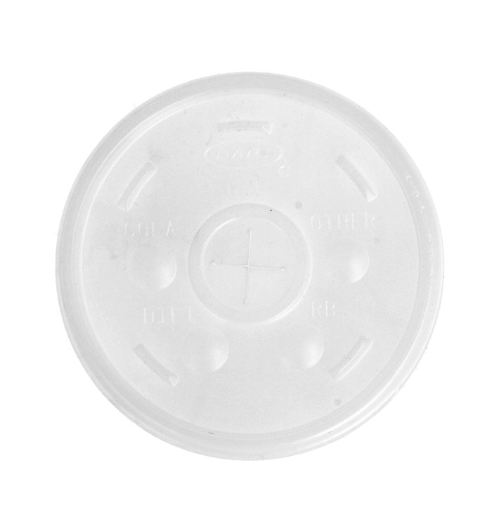 Tampa com Cruz para Copo Foam Ø8,9cm (100 Uds) Tampa com Cruz para Copo Foam Ø8,9cm (100 Uds)