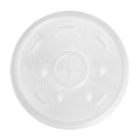 Tampa com Cruz para Copo Foam Ø8,9cm (1000 Uds)