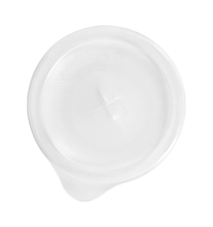 Tampa Plastico PS Aba Copo 300/350/390ml Ø8,0cm (100 Uds) Tampa Plastico PS Aba Copo 300/350/390ml Ø8,0cm (100 Uds)