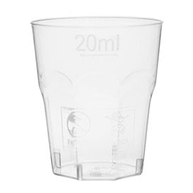Copo Plastico para Shot Transp. PS Ø37mm 25ml (50 Uds)