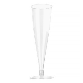 Copo Flute Champanhe Transparente PS 150ml 2P (6 Uds)