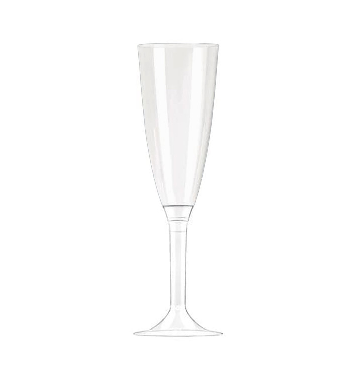 Copo Flute Champanhe Transparente PS 100ml (100 Uds) Copo Flute Champanhe Transparente PS 100ml (100 Uds)