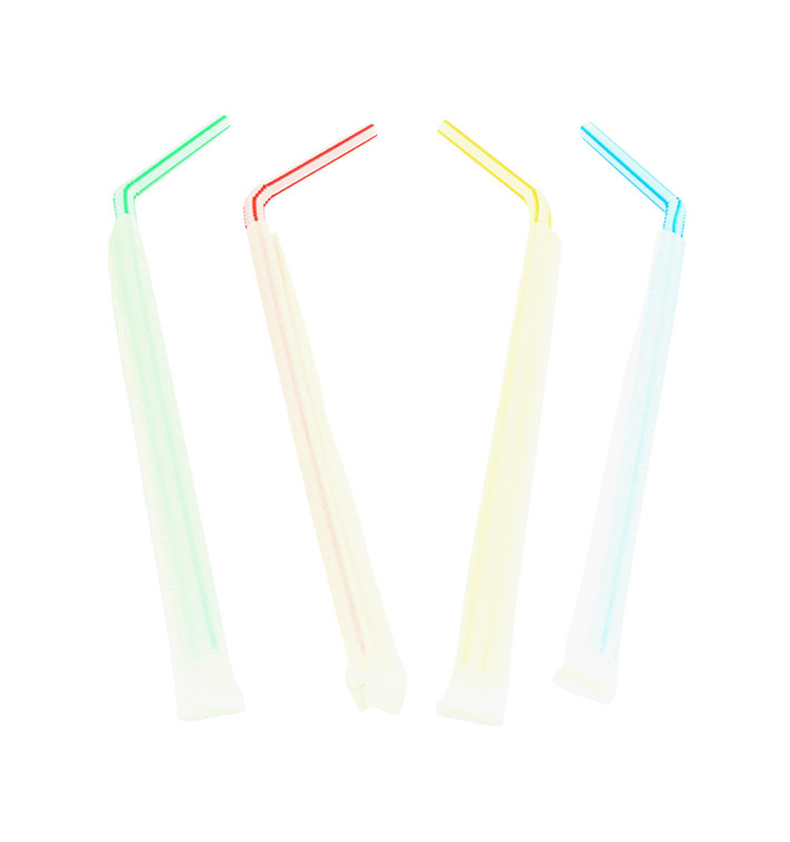 Palhinha Flexíve Embalada em Papel Ø5mm 23cm (10.000 Uds) Palhinha Flexíve Embalada em Papel Ø5mm 23cm (10.000 Uds)