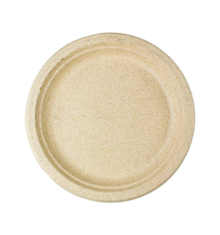 Prato de Farelo de Trigo Natural Ø23cm (800 Uds) Prato de Farelo de Trigo Natural Ø23cm (800 Uds)
