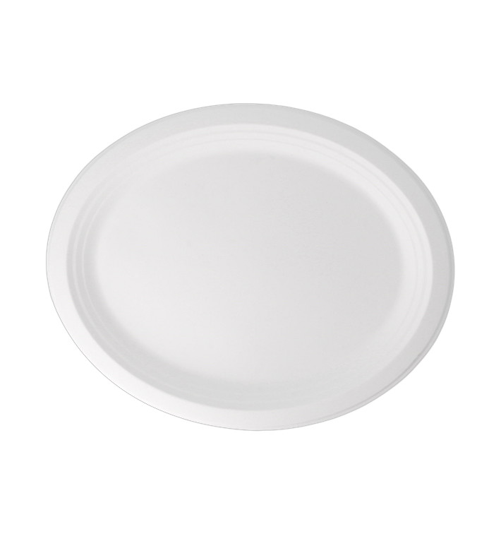 Bandeja da cana-de-açúcar Branco 320x255x21mm (50 Uds)