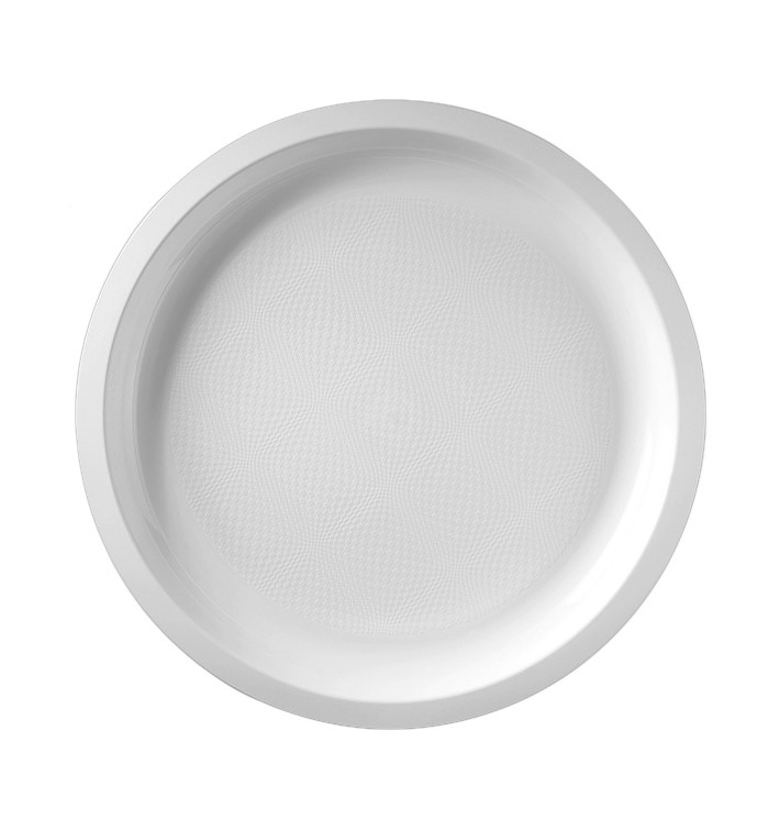 Prato de Plastico Branco Round PP Ø290mm (25 Uds) Prato de Plastico Branco Round PP Ø290mm (25 Uds)