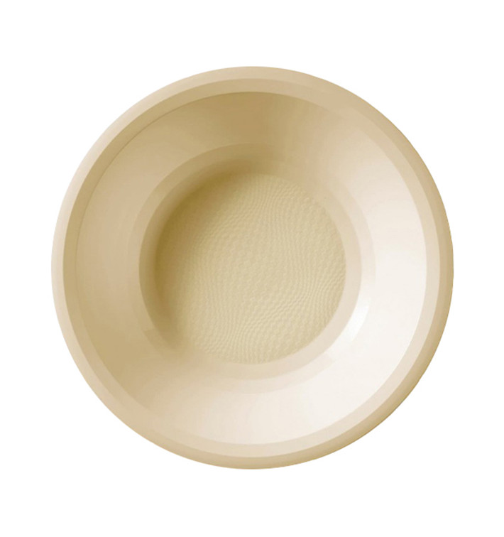 Prato de Plastico Fundo Creme Round PP Ø195mm (50 Uds) Prato de Plastico Fundo Creme Round PP Ø195mm (50 Uds)
