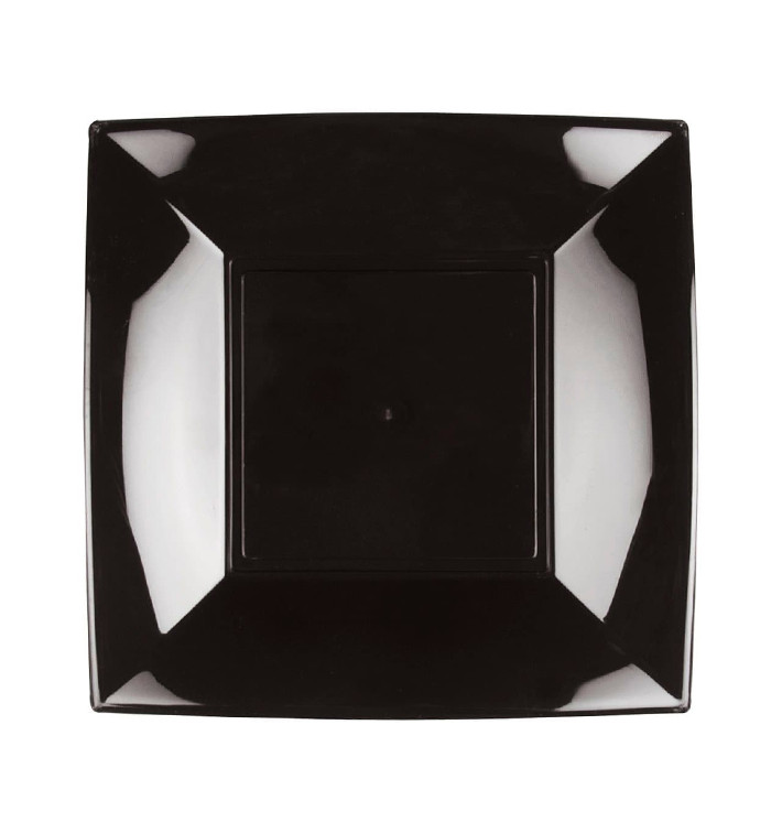 Prato Plastico Raso Preto Nice PP 180mm (300 Uds) Prato Plastico Raso Preto Nice PP 180mm (300 Uds)