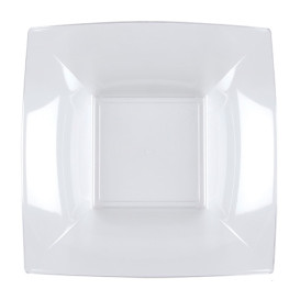 Prato Plastico Fundo Transp. Nice PS 180mm (25 Uds)