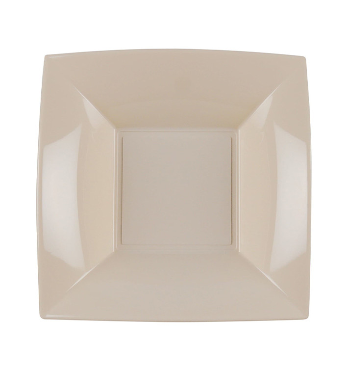Prato Plastico Fundo Bege Nice PP 180mm (25 Uds) Prato Plastico Fundo Bege Nice PP 180mm (25 Uds)