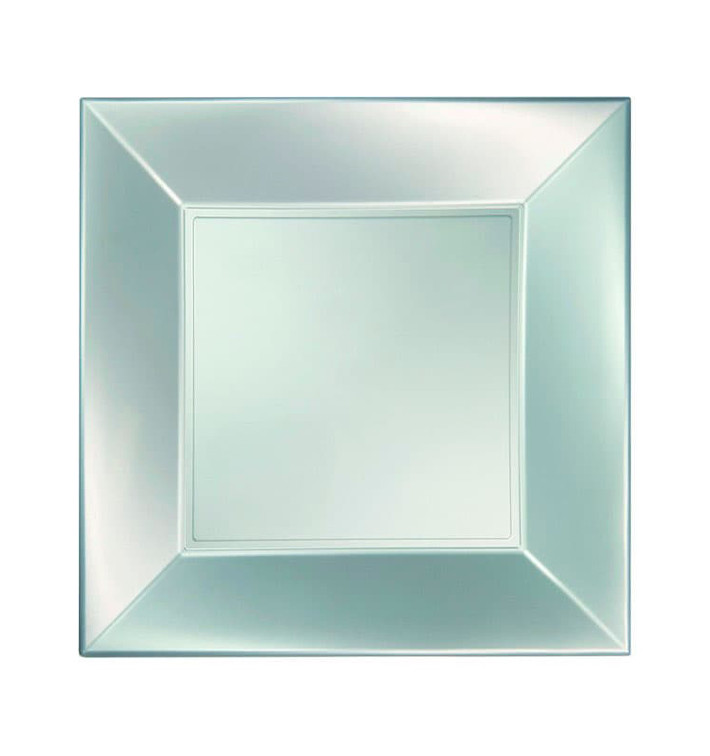 Prato Plastico Raso Prata Nice Pearl PP 180mm (25 Uds) Prato Plastico Raso Prata Nice Pearl PP 180mm (25 Uds)