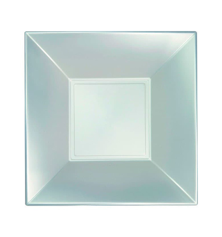 Prato Plastico Fundo Prata Nice Pearl PP 180mm (300 Uds) Prato Plastico Fundo Prata Nice Pearl PP 180mm (300 Uds)