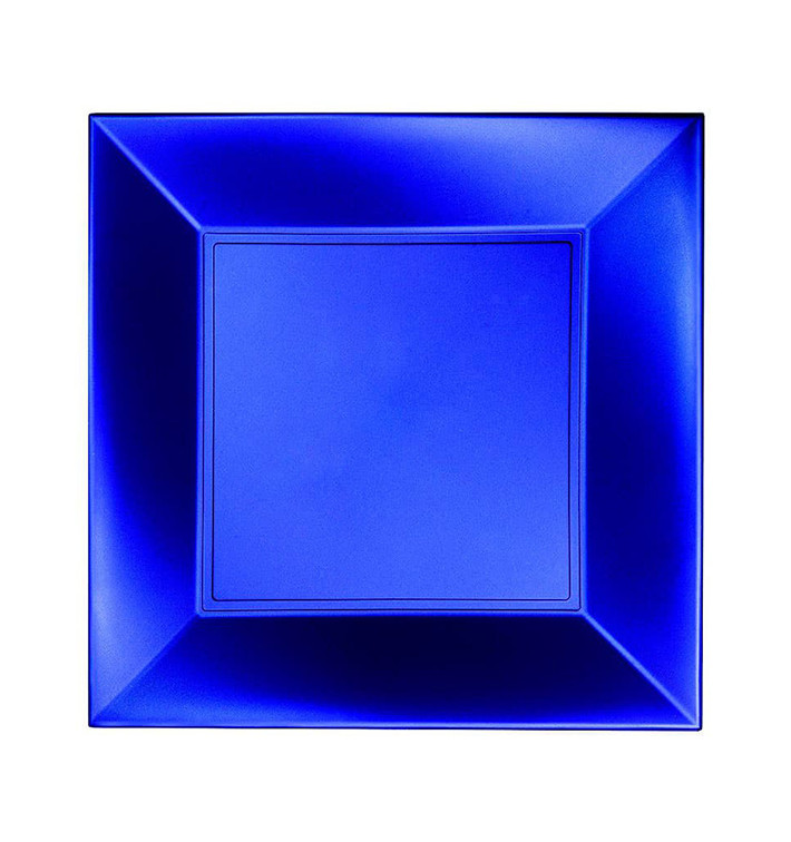 Prato Plastico Raso Azul Nice Pearl PP 230mm(300 Uds) Prato Plastico Raso Azul Nice Pearl PP 230mm(300 Uds)