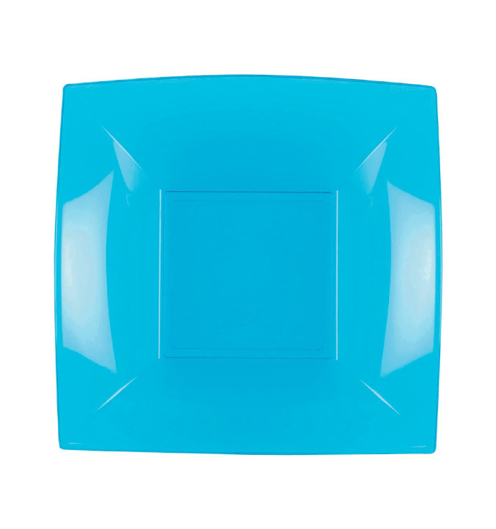 Prato Plastico Fundo Turquesa Nice PP 180mm (300 Uds) Prato Plastico Fundo Turquesa Nice PP 180mm (300 Uds)