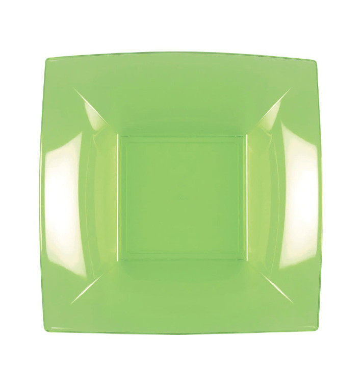 Prato Plastico Fundo Verde Limão Nice PP 180mm (25 Uds) Prato Plastico Fundo Verde Limão Nice PP 180mm (25 Uds)
