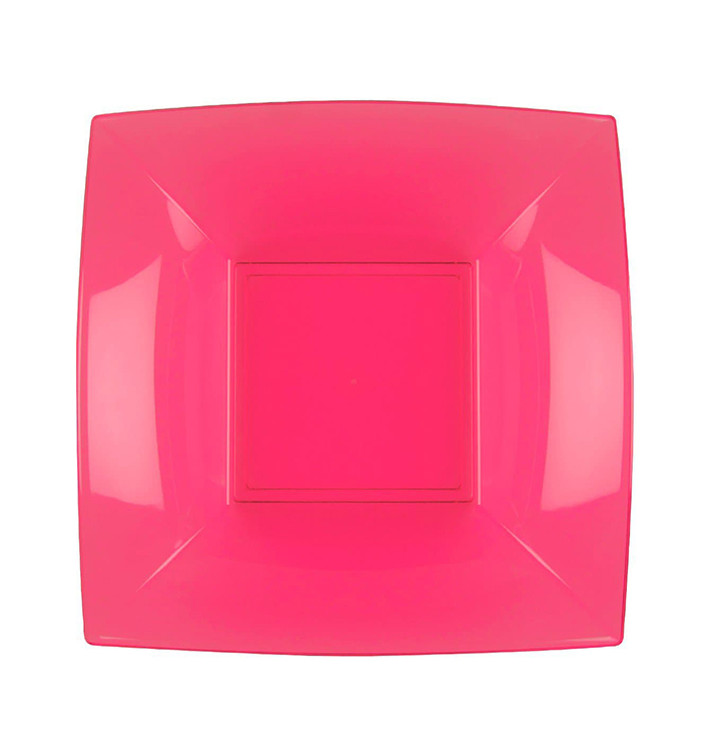 Prato Plastico Fundo Fucsia Nice PP 180mm (300 Uds) Prato Plastico Fundo Fucsia Nice PP 180mm (300 Uds)